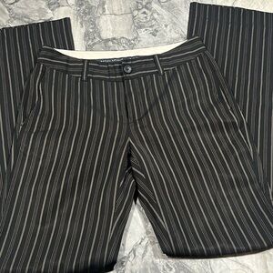 Banana Republic Wide Leg Trousers - pink pin striped Size 0